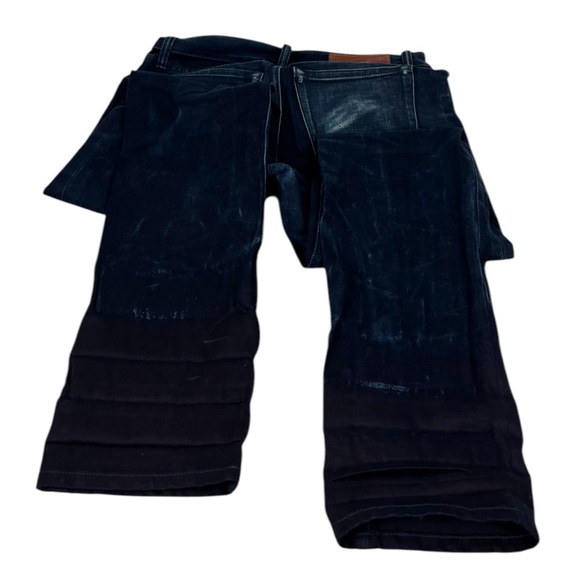 Left Field 30 X 35 (actual) Jeans Selvedged Denim NYC Faded Made in USA Cotton - Picture 11 of 16